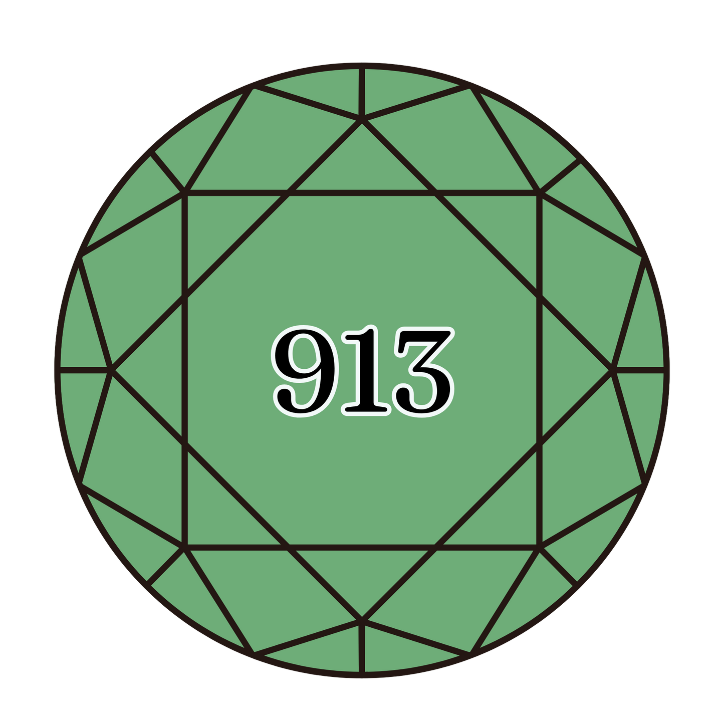 True North Diamond Art Round Diamond Drills 913 - Medium Nile Green - Round Bulk Diamond Drills