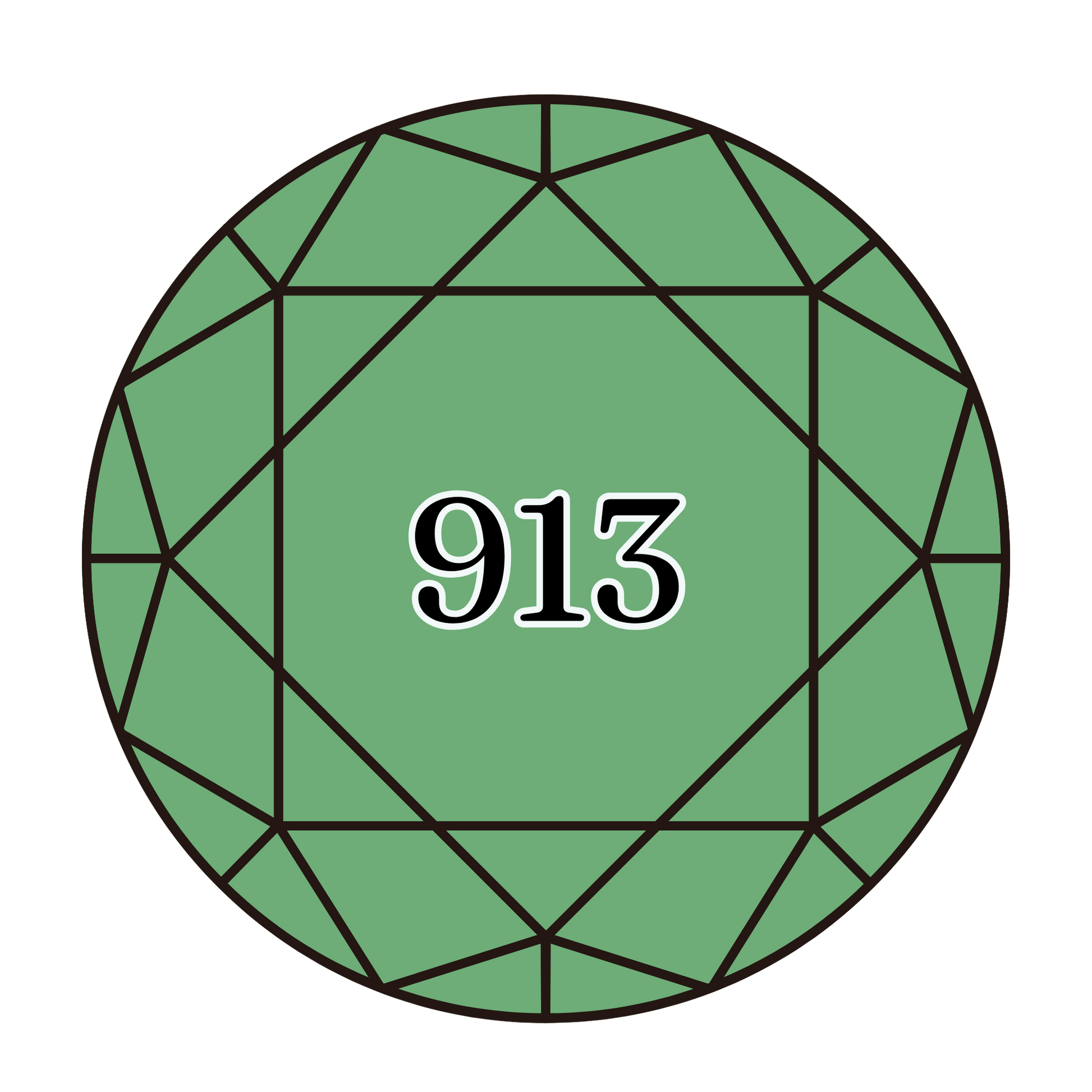 True North Diamond Art Round Diamond Drills 913 - Medium Nile Green - Round Bulk Diamond Drills