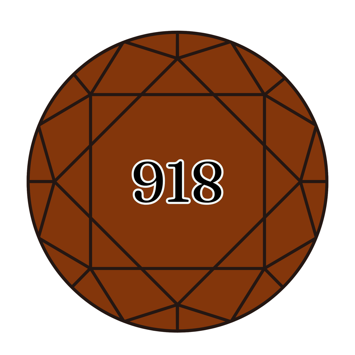 True North Diamond Art Round Diamond Drills 918 - Dark Red Copper - Round Bulk Diamond Drills