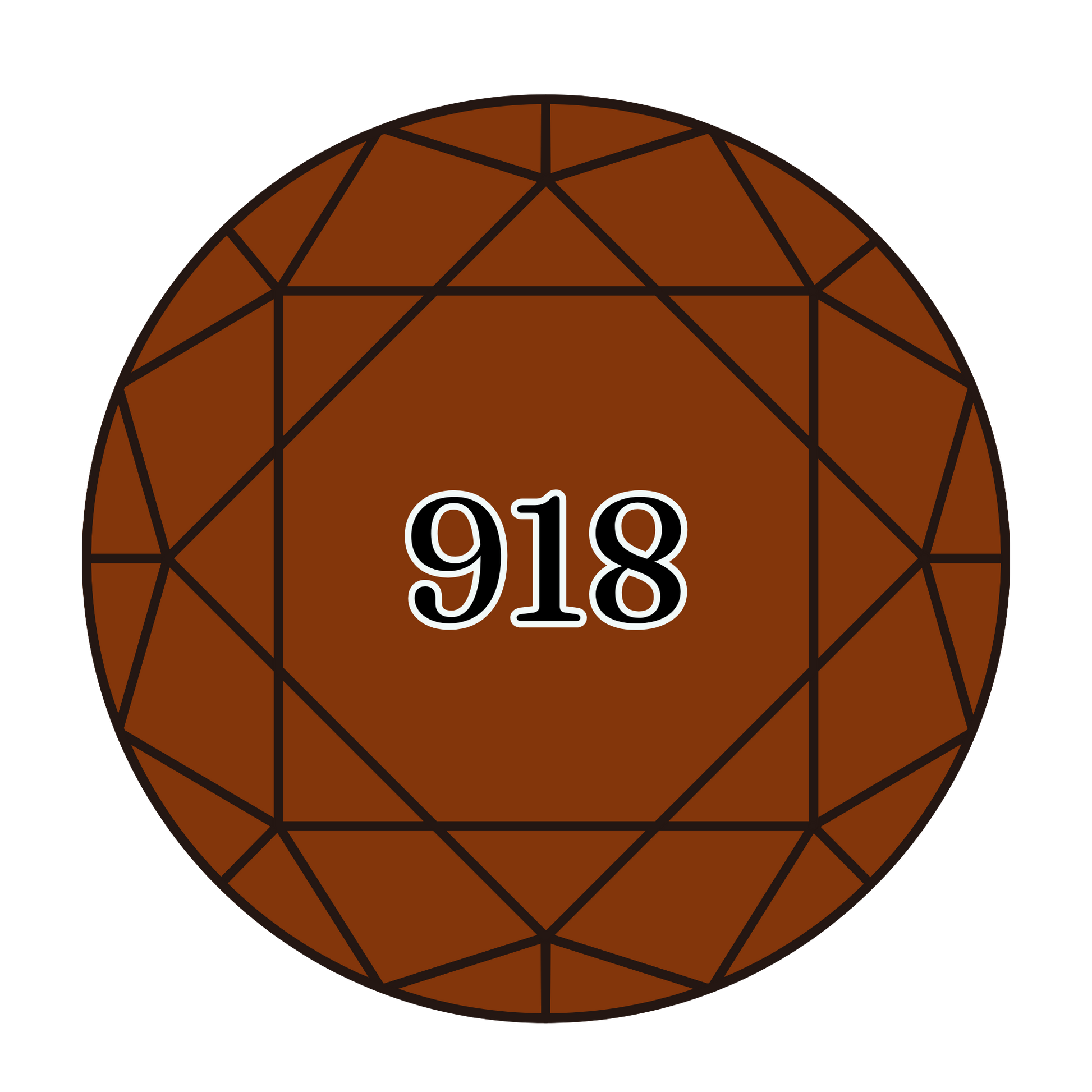 True North Diamond Art Round Diamond Drills 918 - Dark Red Copper - Round Bulk Diamond Drills