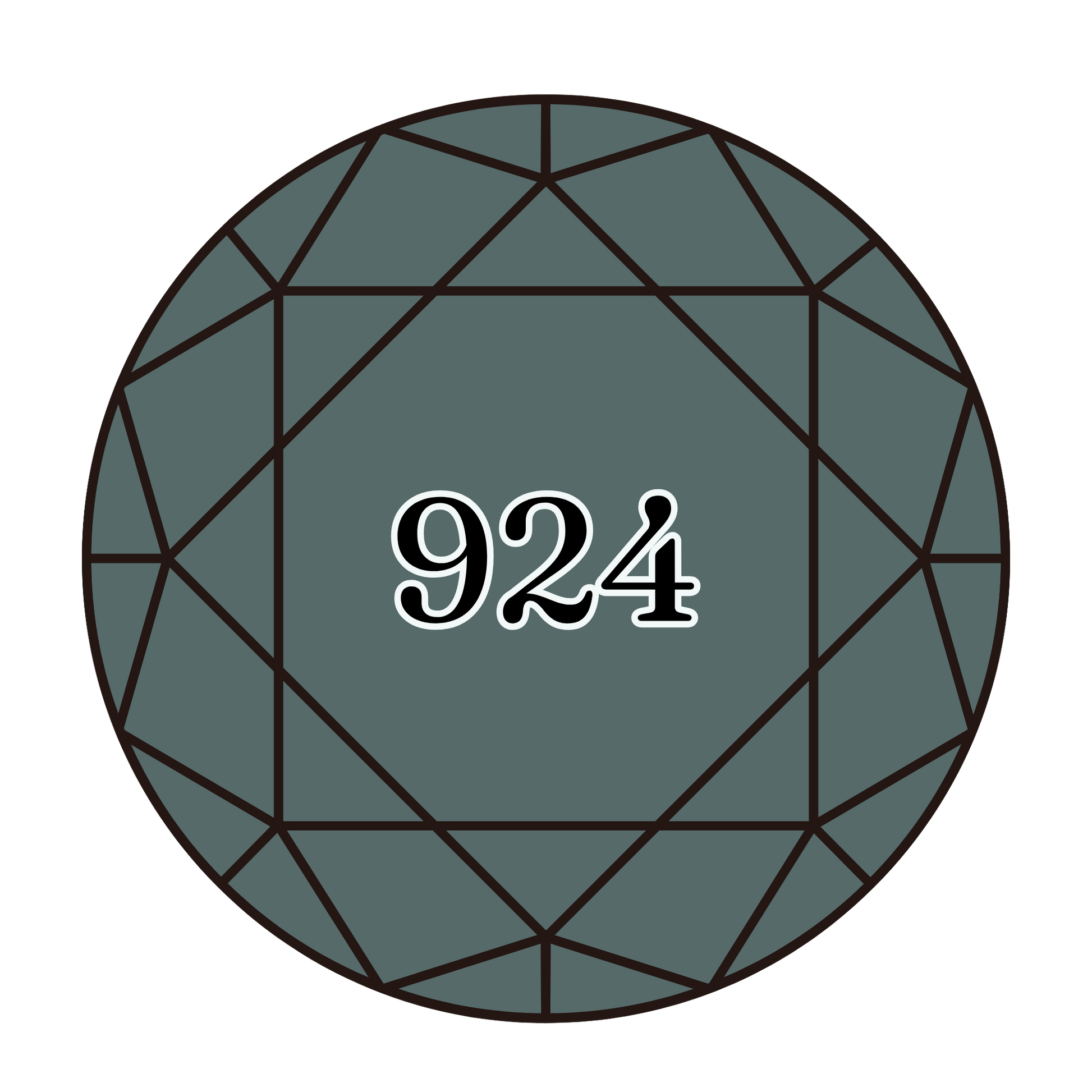 True North Diamond Art Round Diamond Drills 924 - Very Dark Grey Green - Round Bulk Diamond Drills