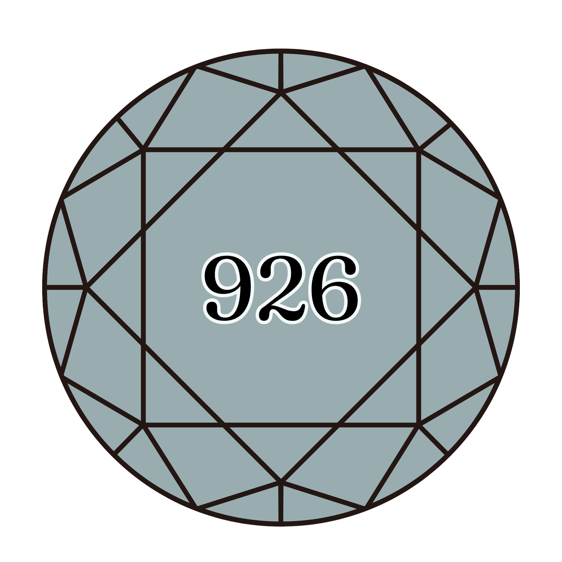 True North Diamond Art Round Diamond Drills 926 - Medium Grey Green - Round Bulk Diamond Drills