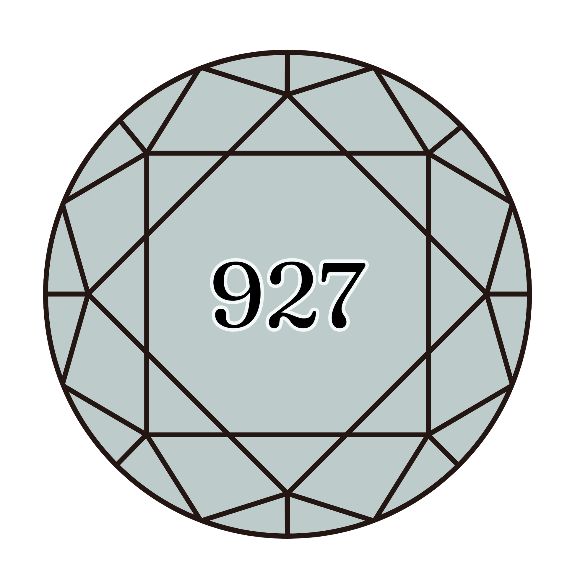 True North Diamond Art Round Diamond Drills 927 - Light Grey Green - Round Bulk Diamond Drills