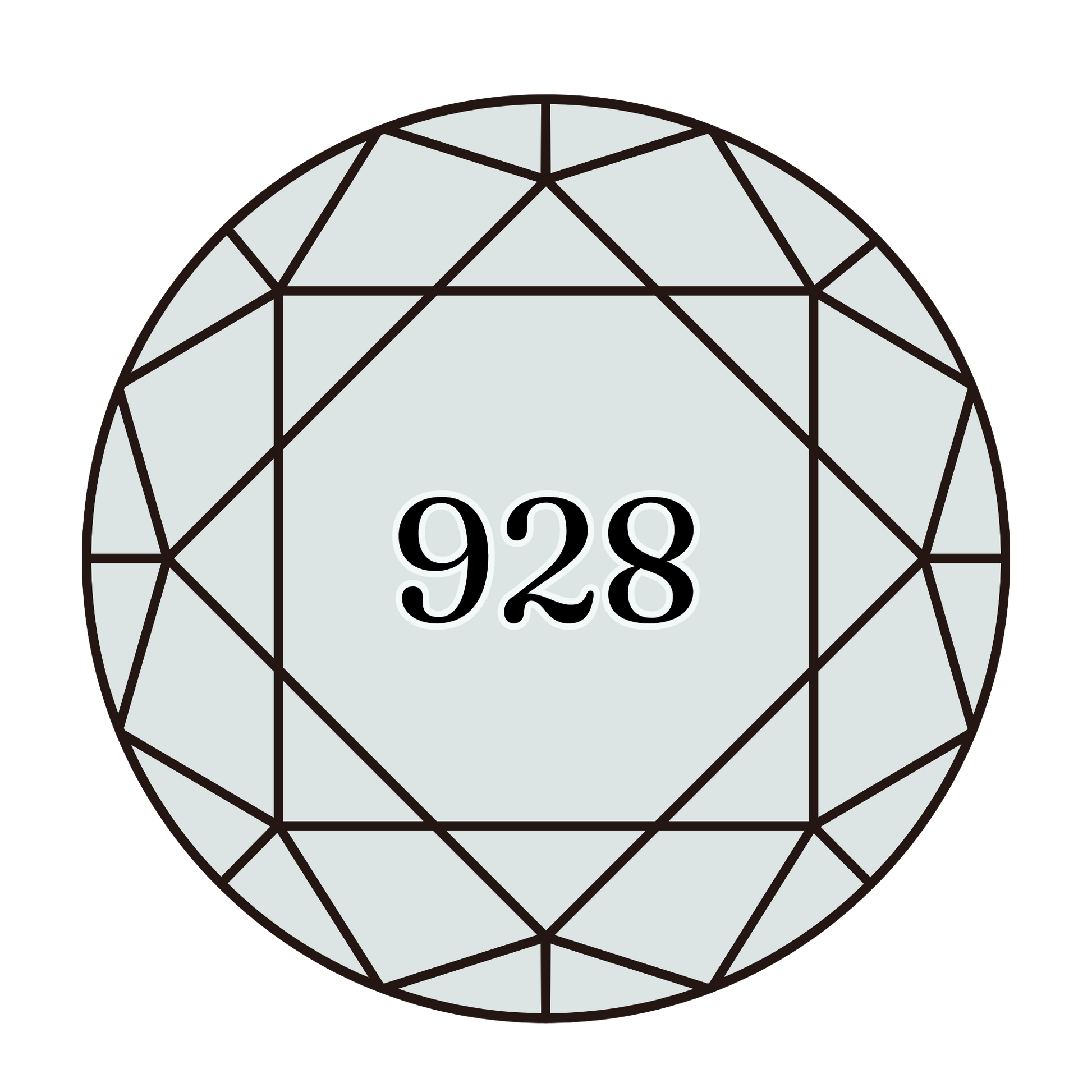 True North Diamond Art Round Diamond Drills 928 - Very Light Grey Green - Round Bulk Diamond Drills