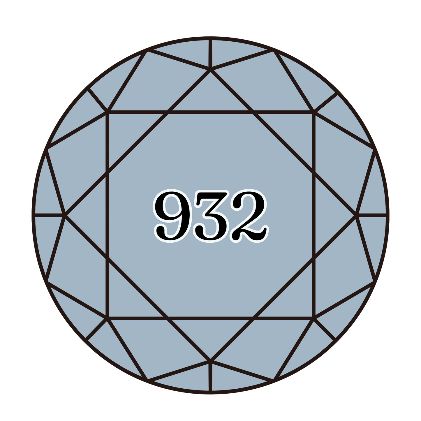 True North Diamond Art Round Diamond Drills 932 - Light Antique Blue - Round Bulk Diamond Drills