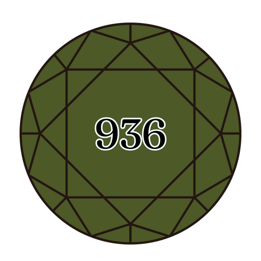 True North Diamond Art Round Diamond Drills 936 - Very Dark Avocado Green - Round Bulk Diamond Drills