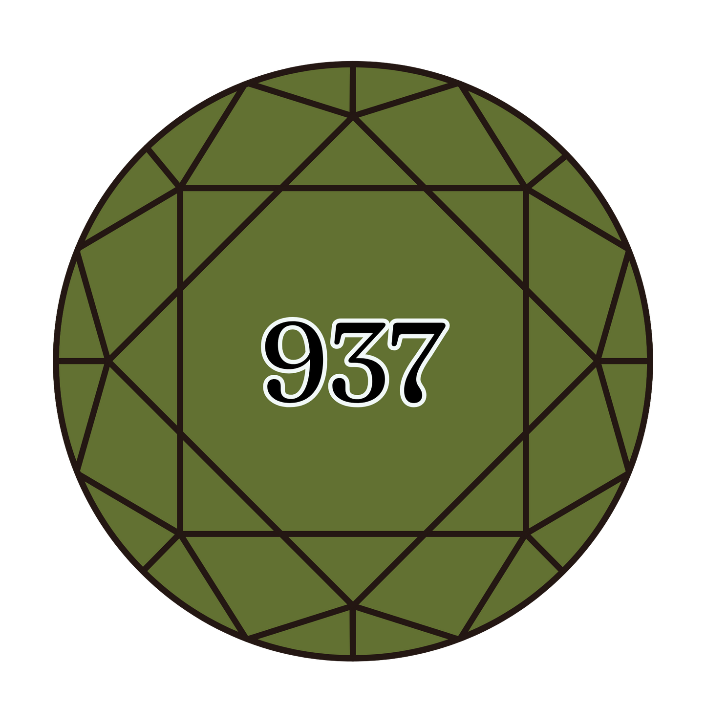 True North Diamond Art Round Diamond Drills 937 - Medium Avocado Green - Round Bulk Diamond Drills