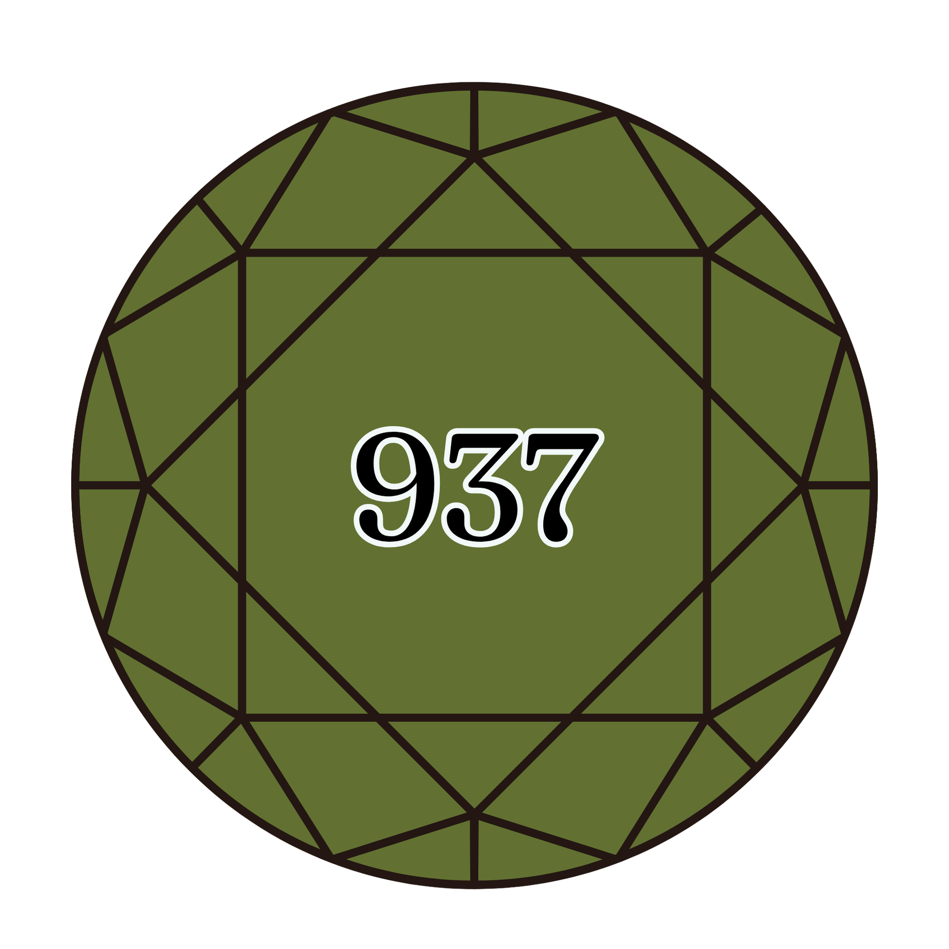 True North Diamond Art Round Diamond Drills 937 - Medium Avocado Green - Round Bulk Diamond Drills