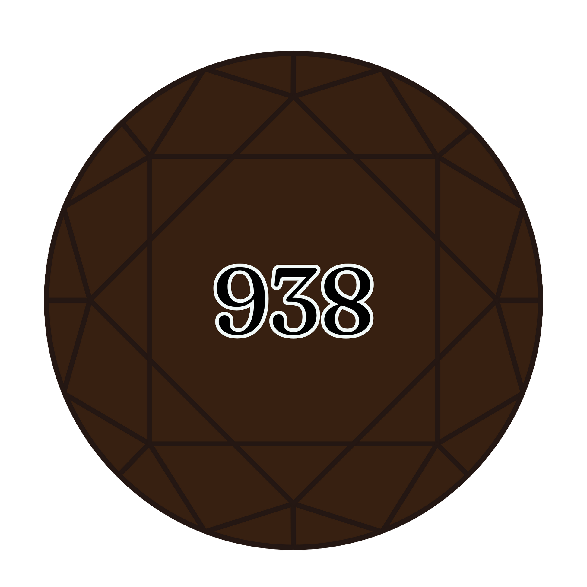 True North Diamond Art Round Diamond Drills 938 - Ultra Dark Coffee Brown - Round Bulk Diamond Drills