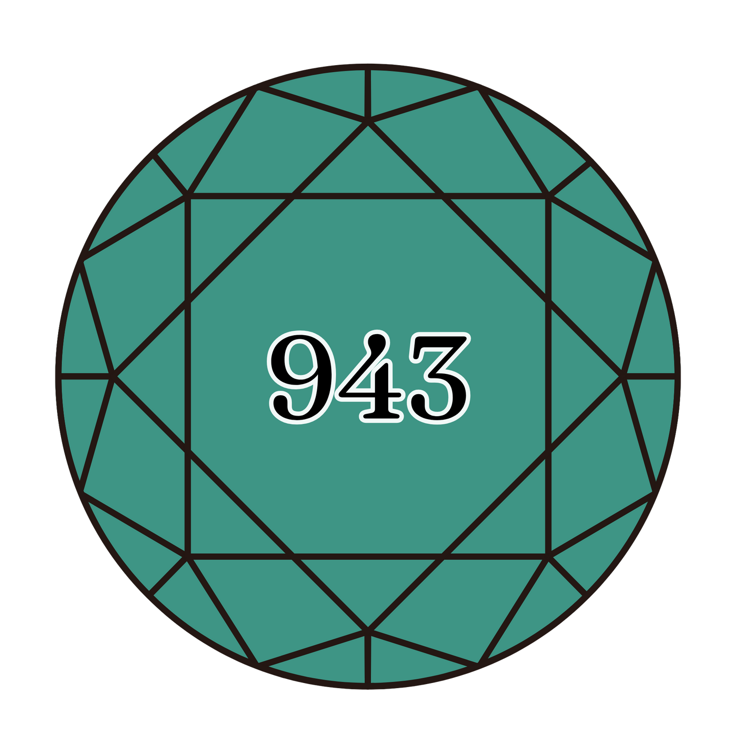 True North Diamond Art Round Diamond Drills 943 - Medium Aquamarine - Round Bulk Diamond Drills