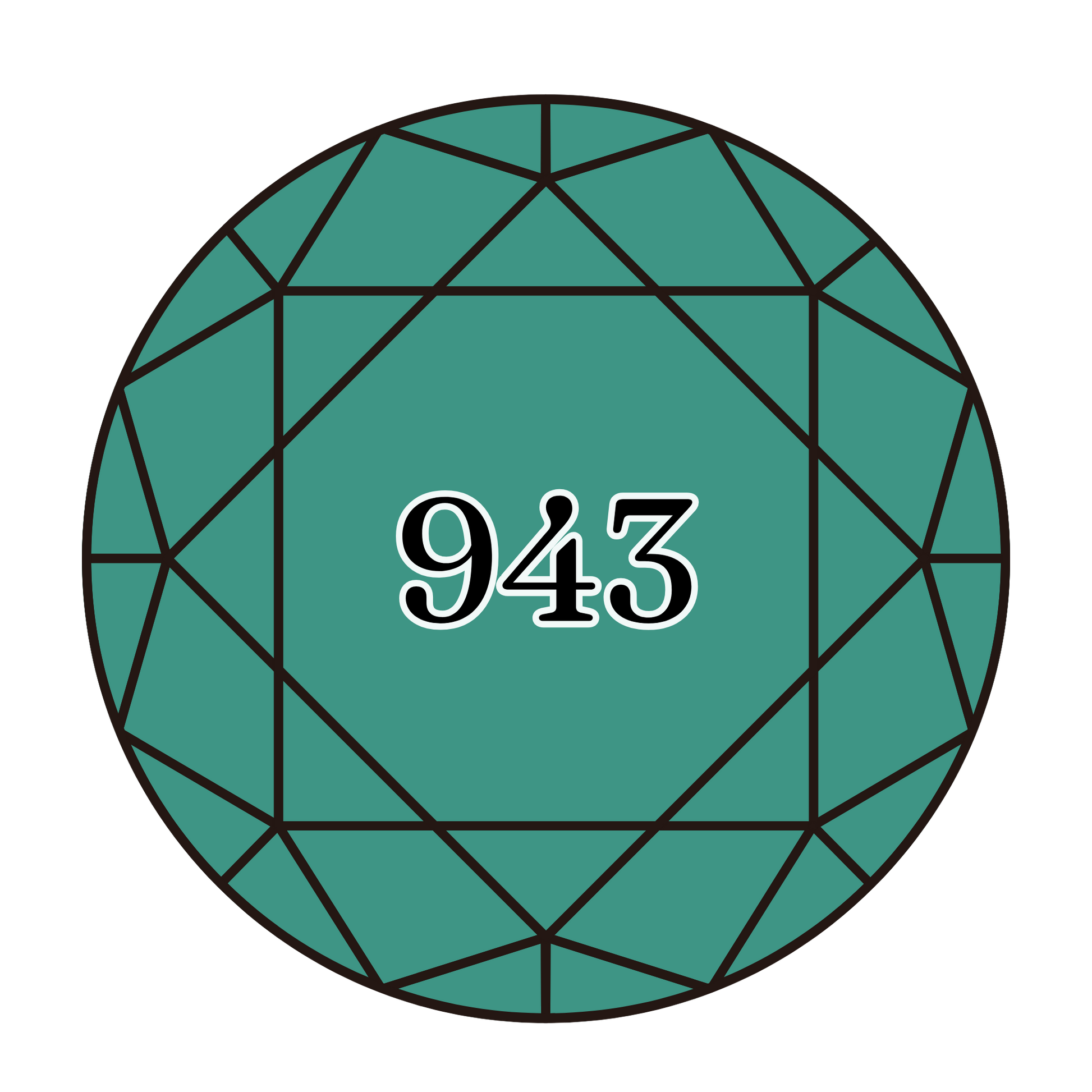 True North Diamond Art Round Diamond Drills 943 - Medium Aquamarine - Round Bulk Diamond Drills