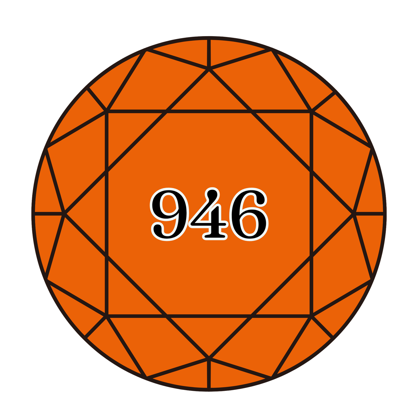 True North Diamond Art Round Diamond Drills 946 - Medium Burnt Orange - Round Bulk Diamond Drills