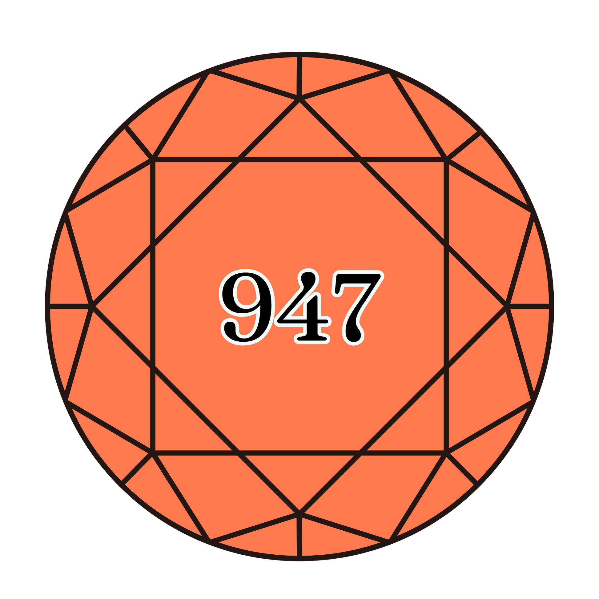 True North Diamond Art Round Diamond Drills 947 - Burnt Orange - Round Bulk Diamond Drills