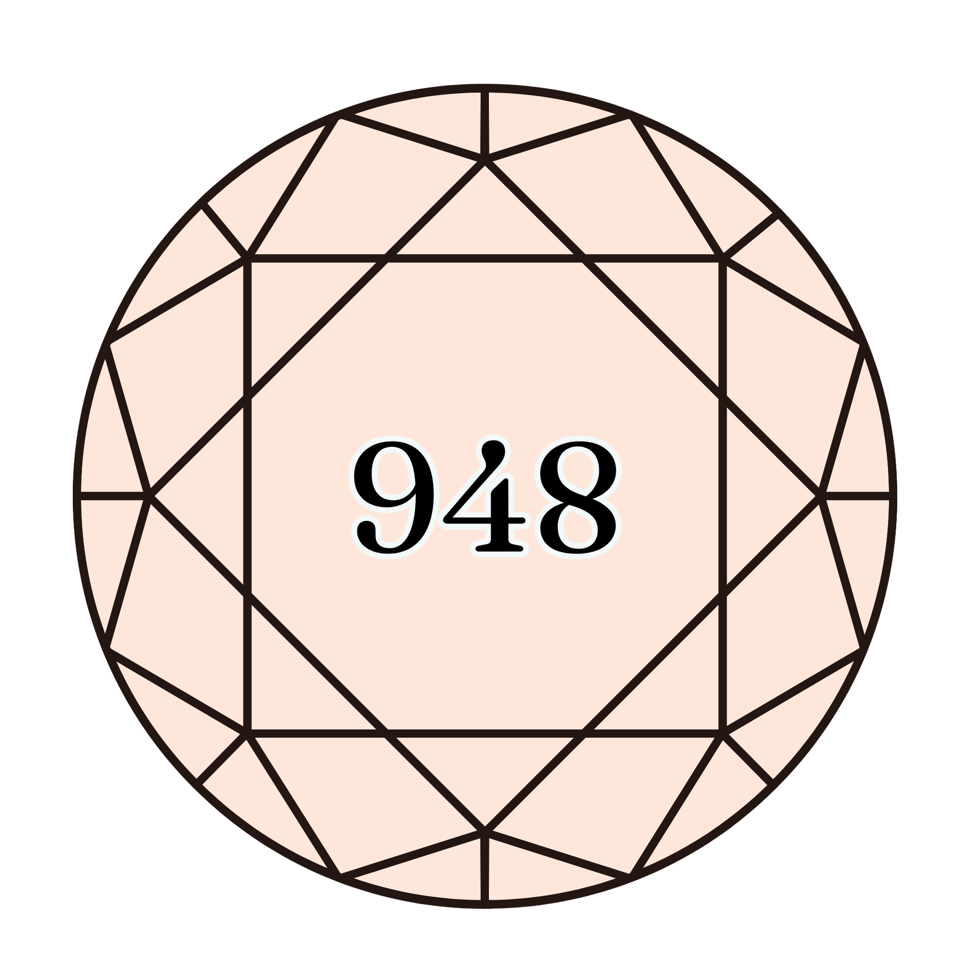 True North Diamond Art Round Diamond Drills 948 - Very Light Peach - Round Bulk Diamond Drills