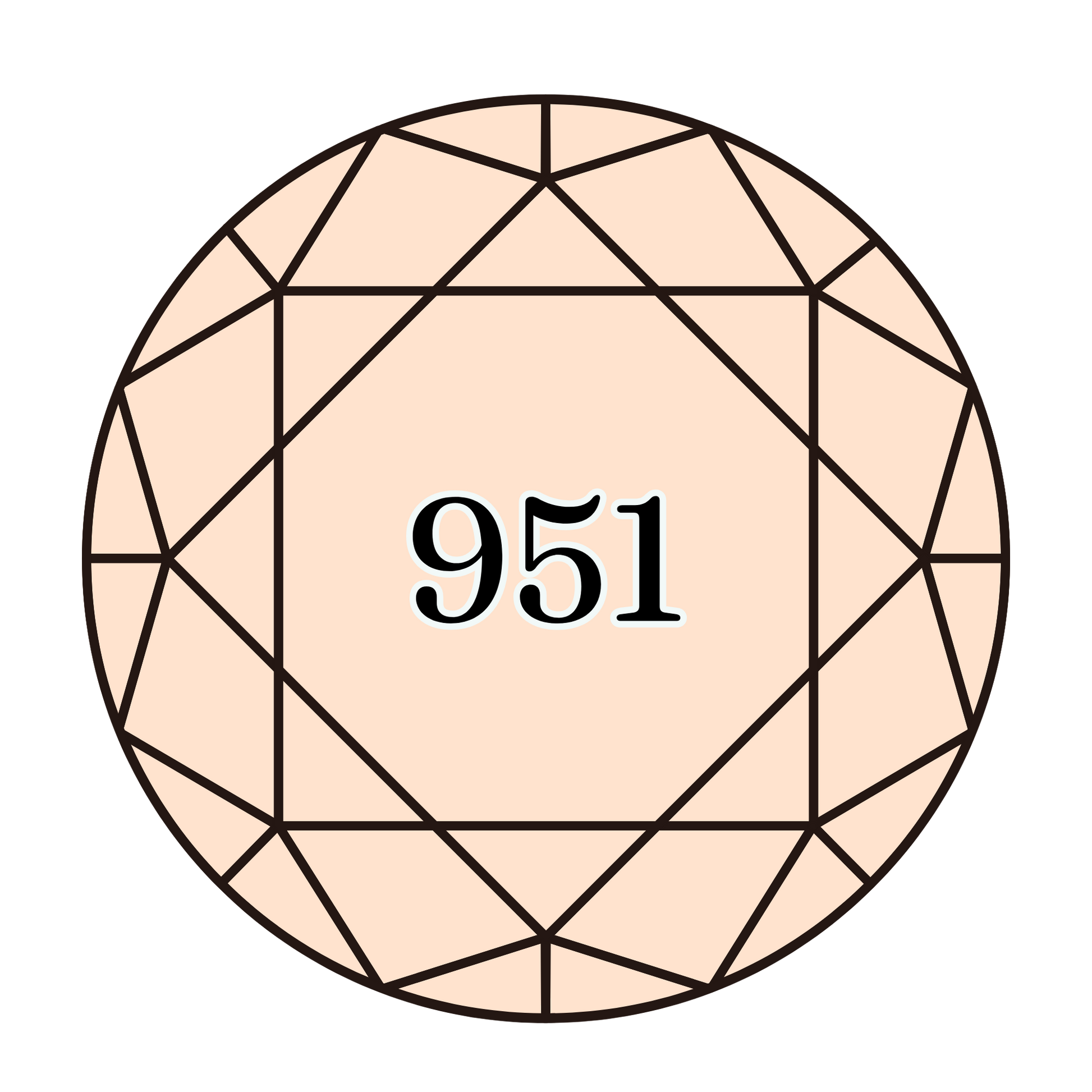 True North Diamond Art Round Diamond Drills 951 - Light Tawny - Round Bulk Diamond Drills