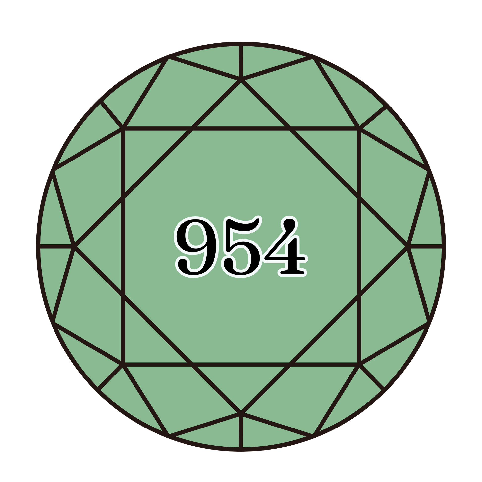 True North Diamond Art Round Diamond Drills 954 - Nile Green - Round Bulk Diamond Drills