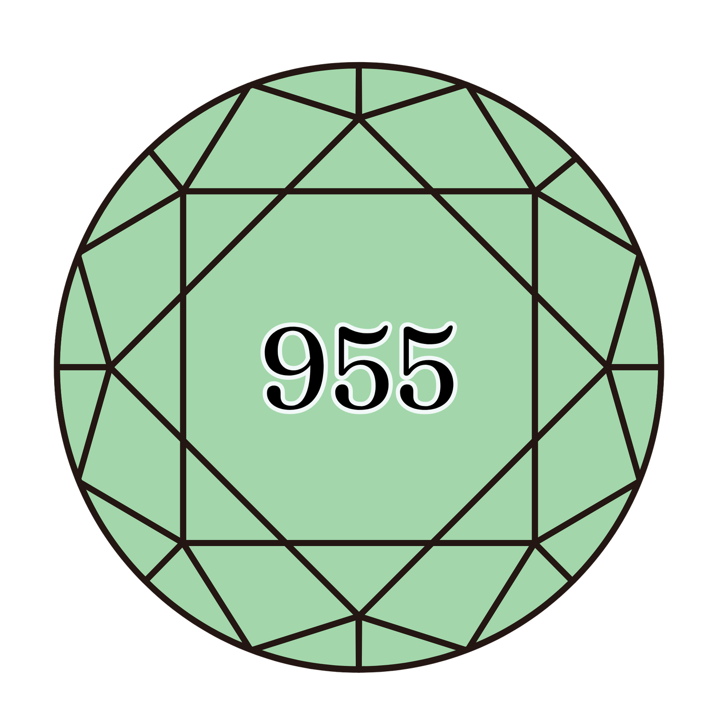 True North Diamond Art Round Diamond Drills 955 - Light Nile Green - Round Bulk Diamond Drills