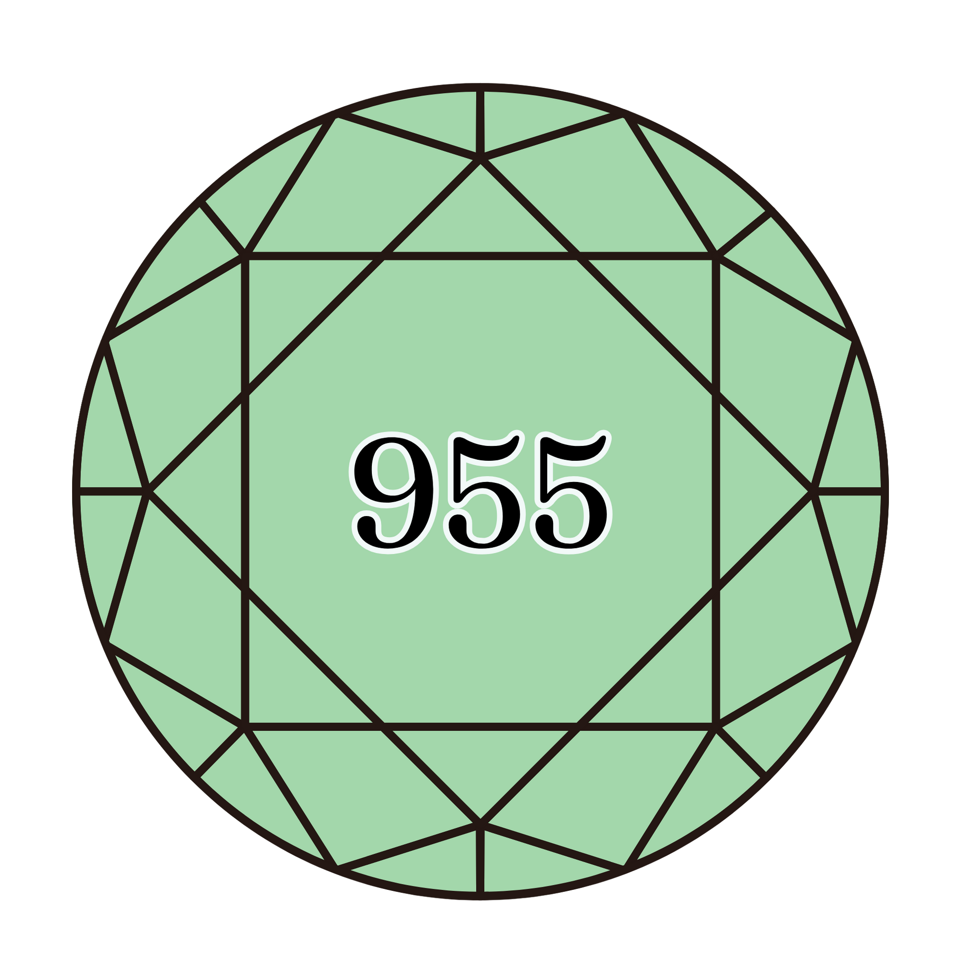 True North Diamond Art Round Diamond Drills 955 - Light Nile Green - Round Bulk Diamond Drills