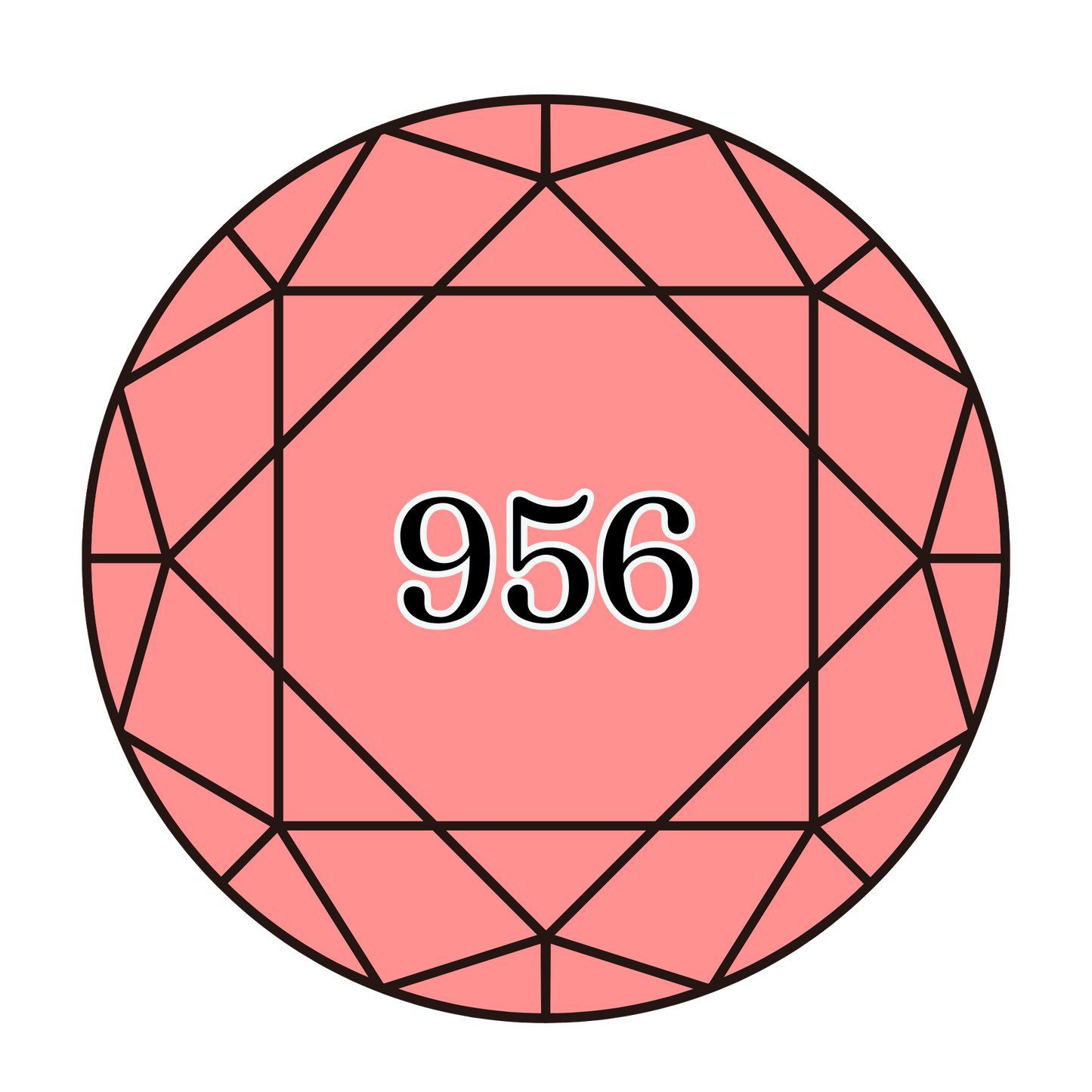 True North Diamond Art Round Diamond Drills 956 - Geranium - Round Bulk Diamond Drills