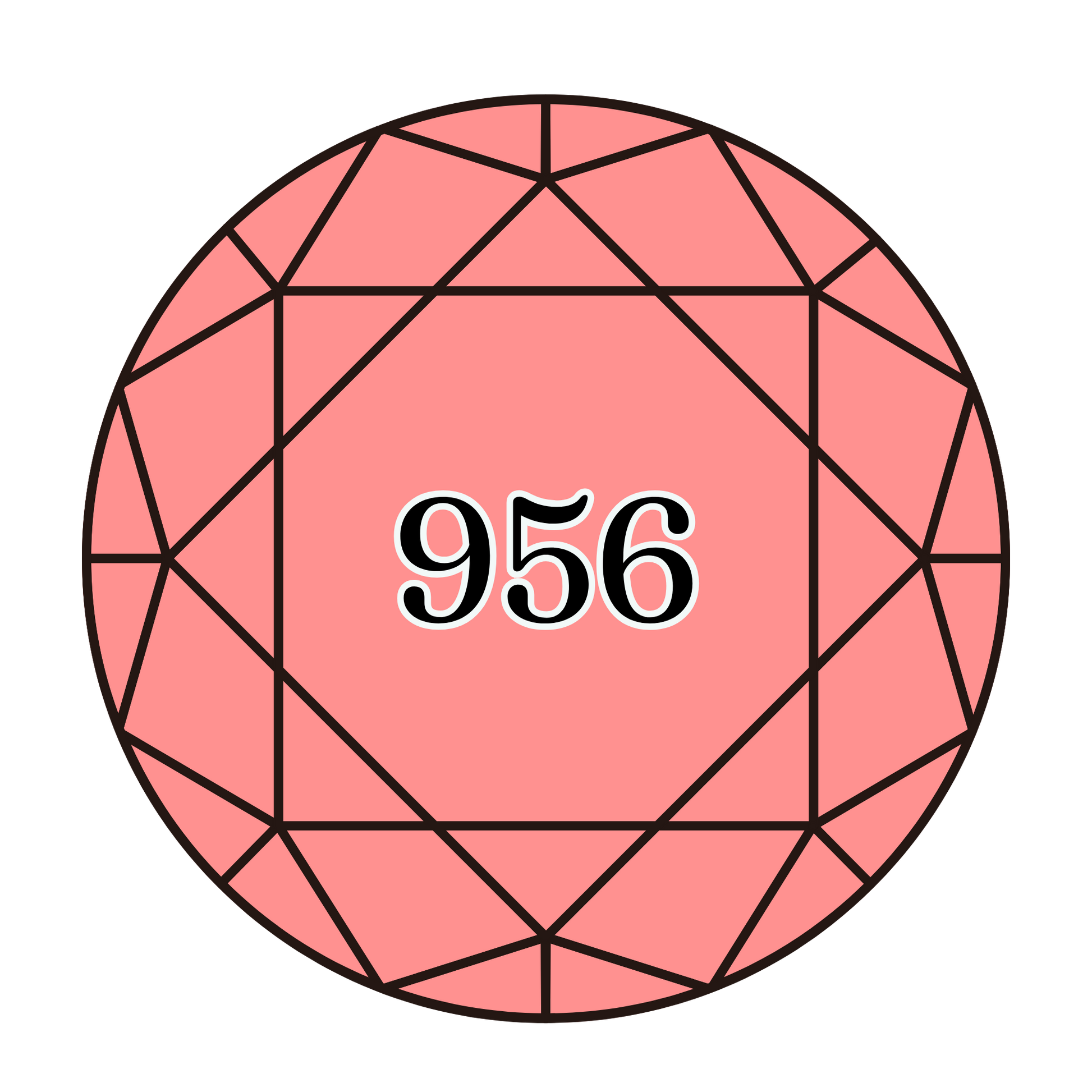 True North Diamond Art Round Diamond Drills 956 - Geranium - Round Bulk Diamond Drills