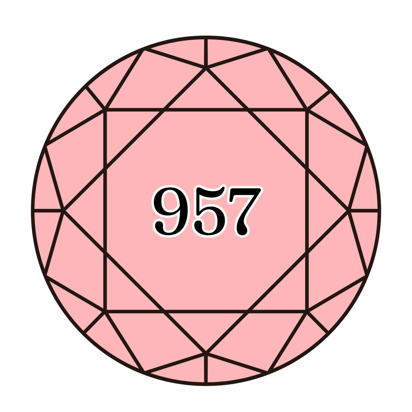 True North Diamond Art Round Diamond Drills 957 -  Pale Geranium - Round Bulk Diamond Drills