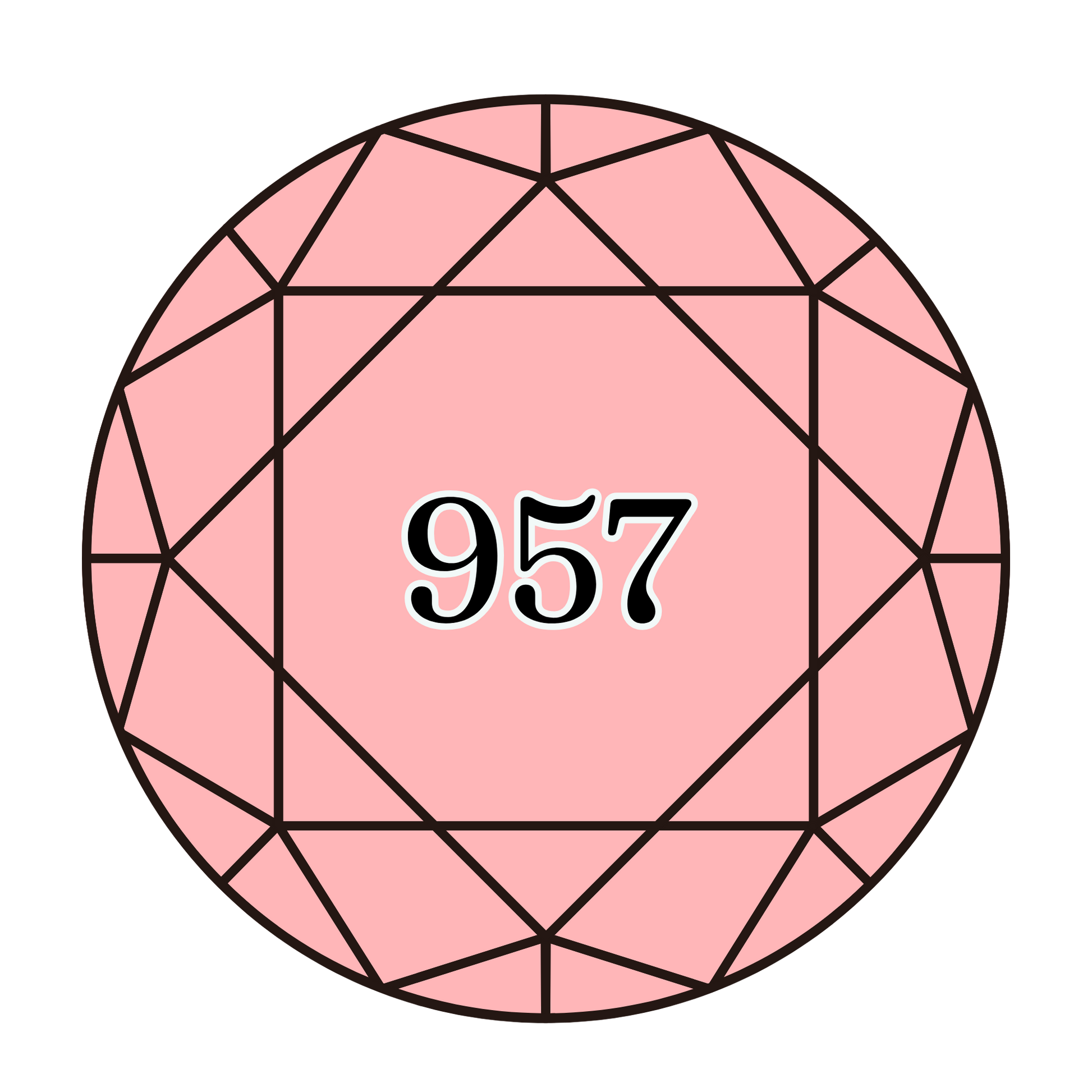 True North Diamond Art Round Diamond Drills 957 -  Pale Geranium - Round Bulk Diamond Drills