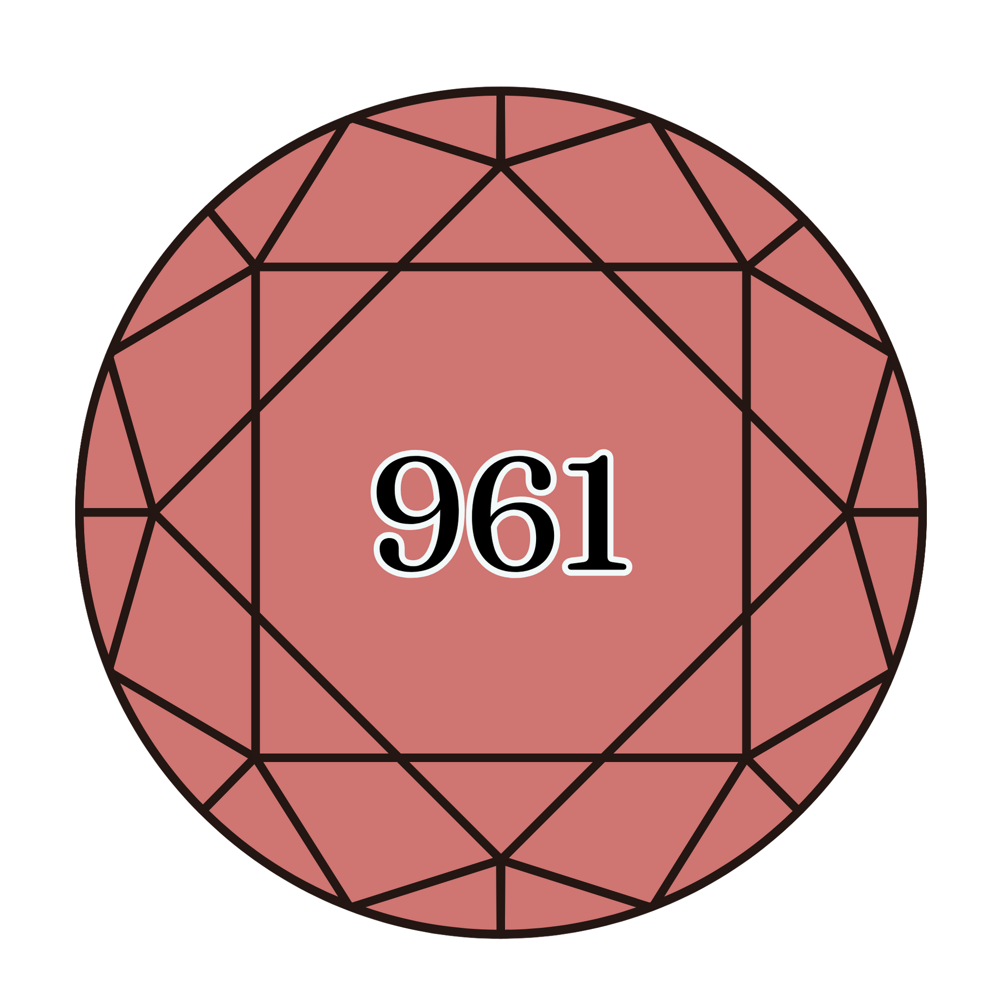 True North Diamond Art Round Diamond Drills 961 - Dark Dusty Rose - Round Bulk Diamond Drills