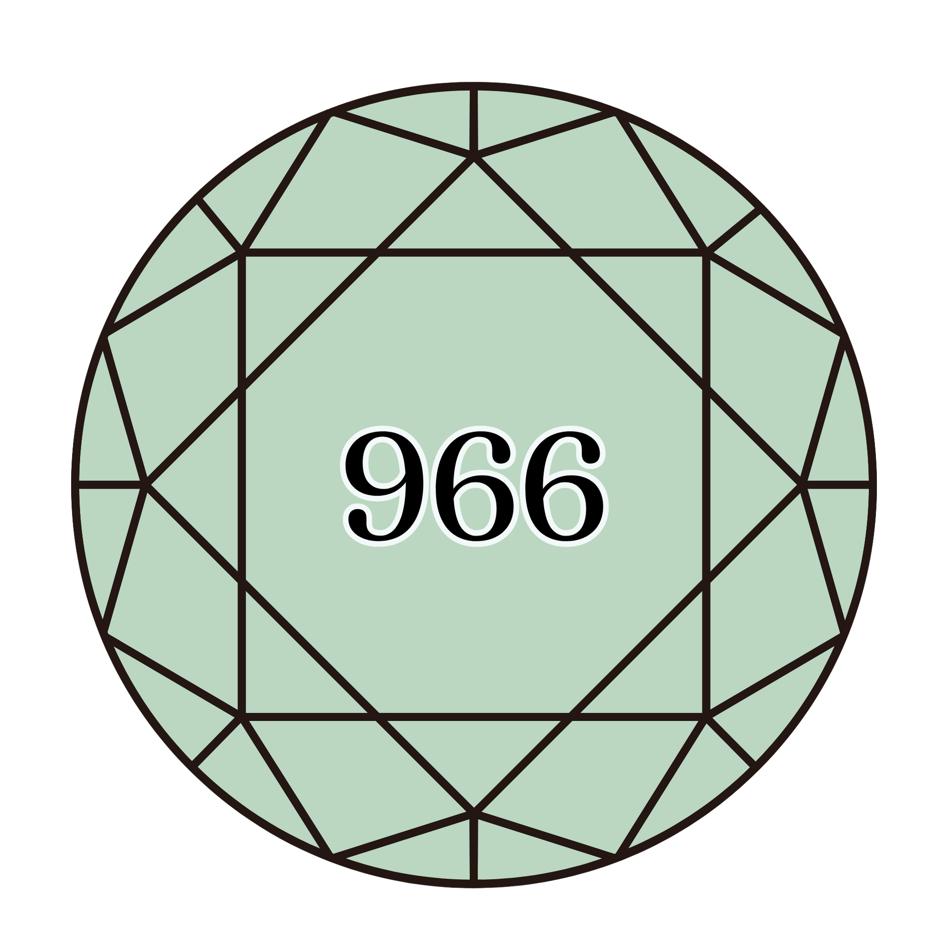 True North Diamond Art Round Diamond Drills 966 - Medium Baby Green - Round Bulk Diamond Drills