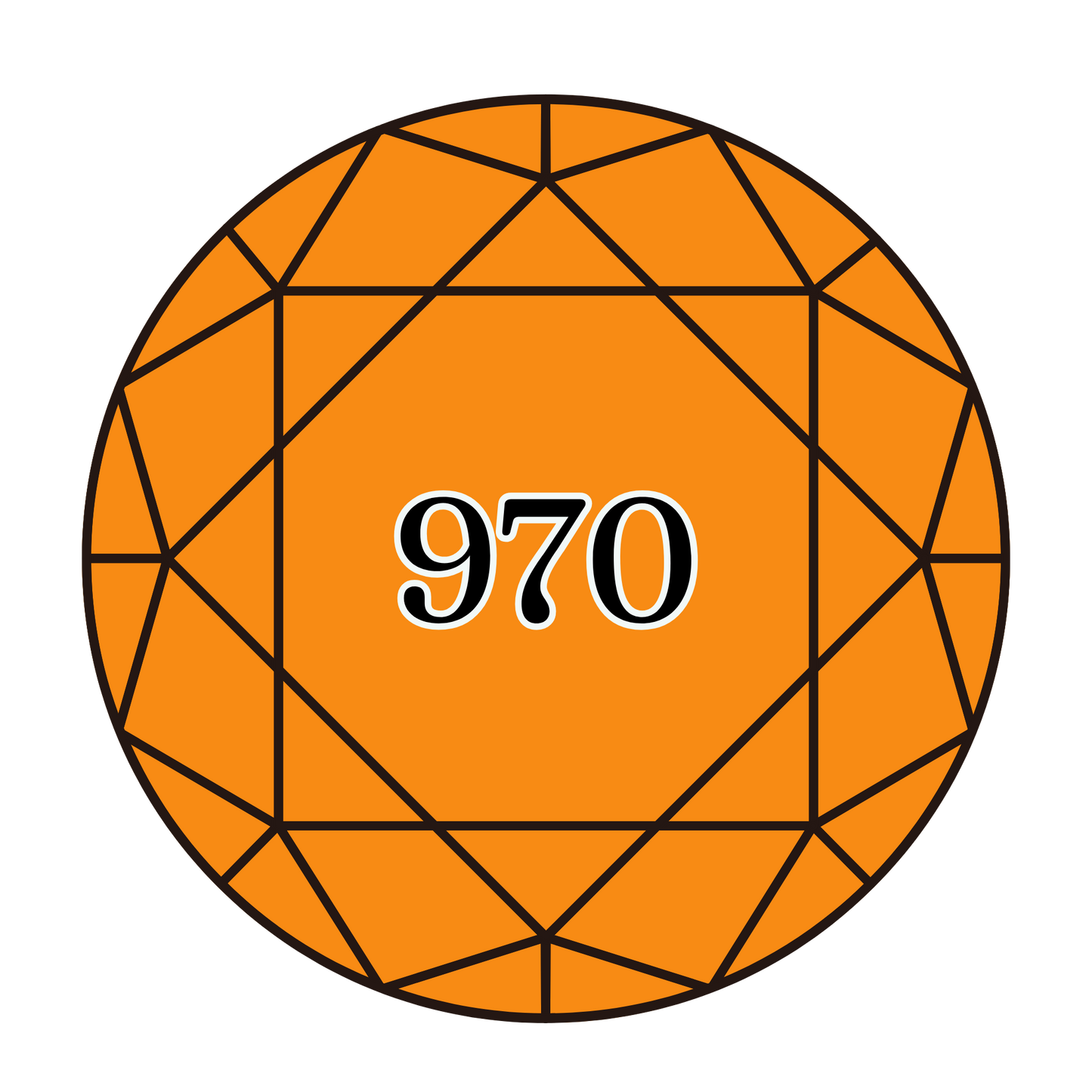 True North Diamond Art Round Diamond Drills 970 -  Light Pumpkin - Round Bulk Diamond Drills