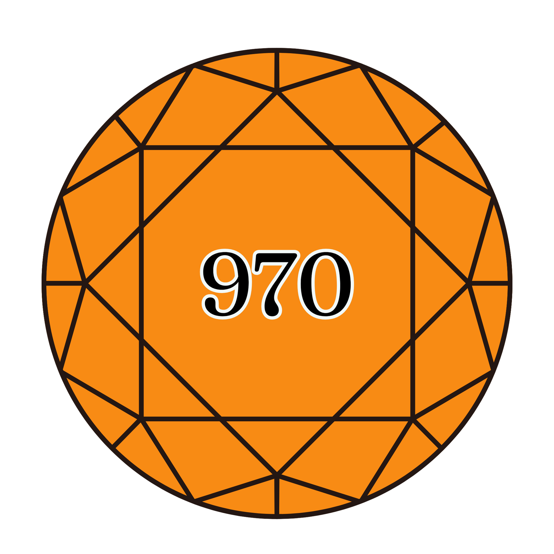 True North Diamond Art Round Diamond Drills 970 -  Light Pumpkin - Round Bulk Diamond Drills