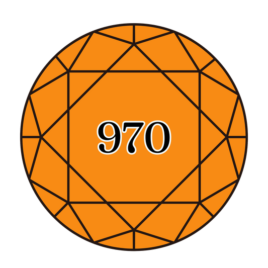 True North Diamond Art Round Diamond Drills 970 -  Light Pumpkin - Round Bulk Diamond Drills