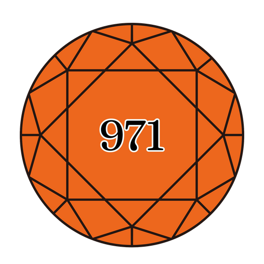 True North Diamond Art Round Diamond Drills 971 -  Pumpkin - Round Bulk Diamond Drills