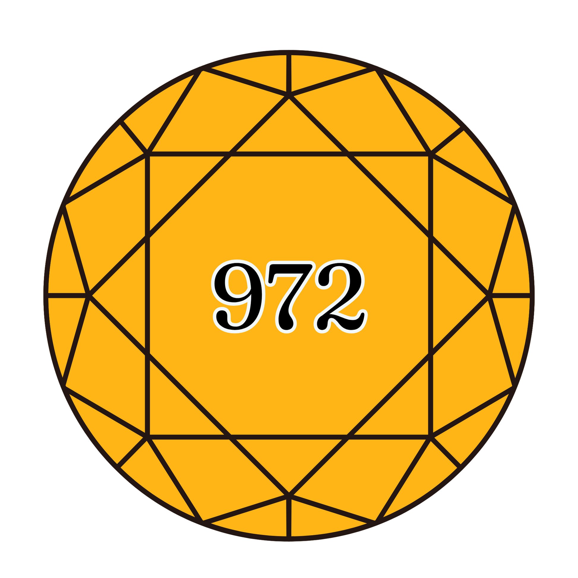 True North Diamond Art Round Diamond Drills 972 - Deep Canary - Round Bulk Diamond Drills