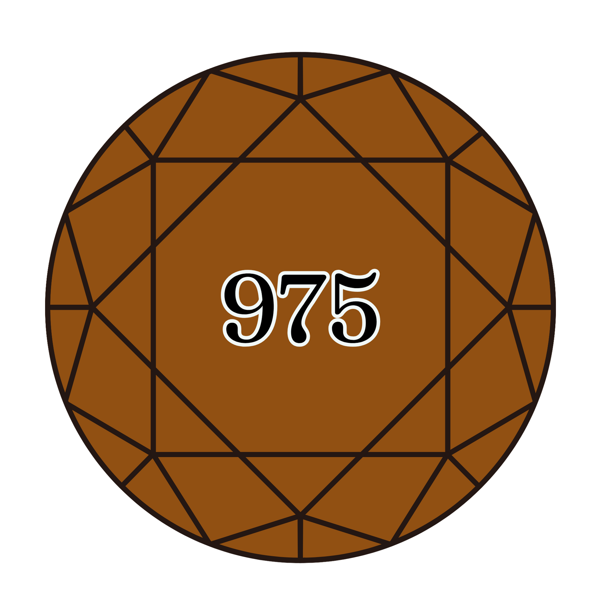 True North Diamond Art Round Diamond Drills 975 - Dark Golden Brown - Round Bulk Diamond Drills