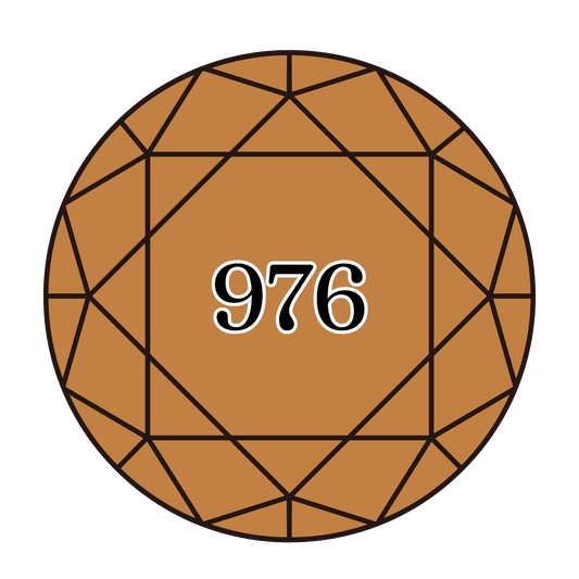 True North Diamond Art Round Diamond Drills 976 - Medium Golden Brown - Round Bulk Diamond Drills