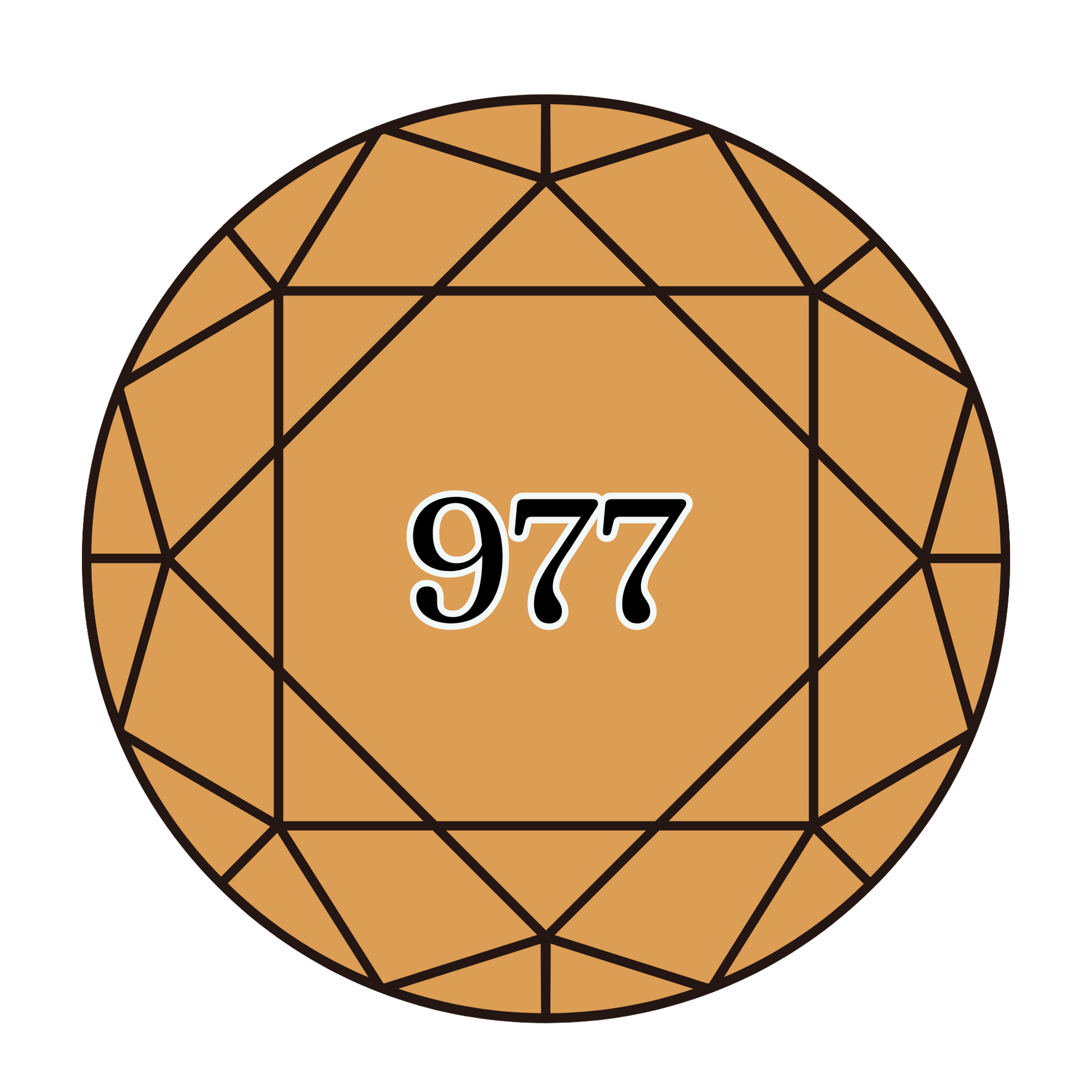 True North Diamond Art Round Diamond Drills 977 - Light Golden Brown - Round Bulk Diamond Drills