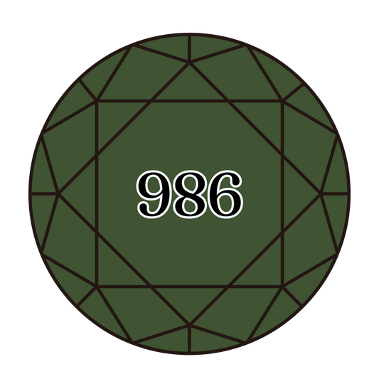 True North Diamond Art Round Diamond Drills 986 - Very Dark Forest Green - Round Bulk Diamond Drills