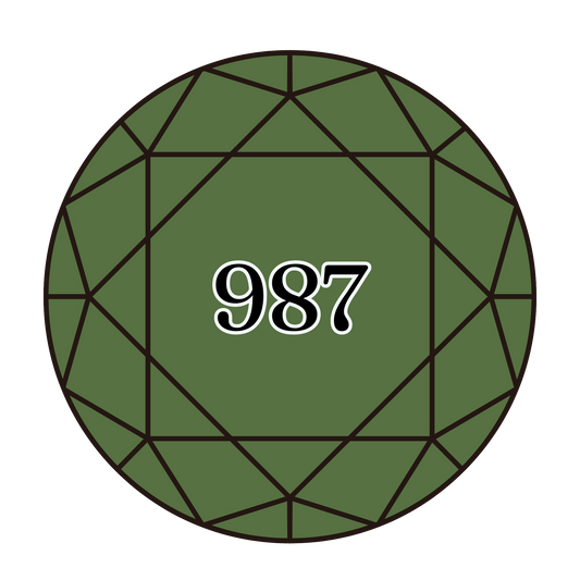 True North Diamond Art Round Diamond Drills 987 -  Dark Forest Green - Round Bulk Diamond Drills