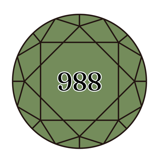 True North Diamond Art Round Diamond Drills 988 - Medium Forest Green - Round Bulk Diamond Drills