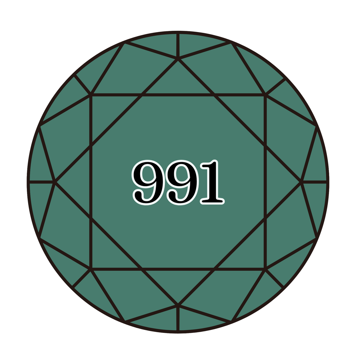 True North Diamond Art Round Diamond Drills 991 - Dark Aquamarine - Round Bulk Diamond Drills