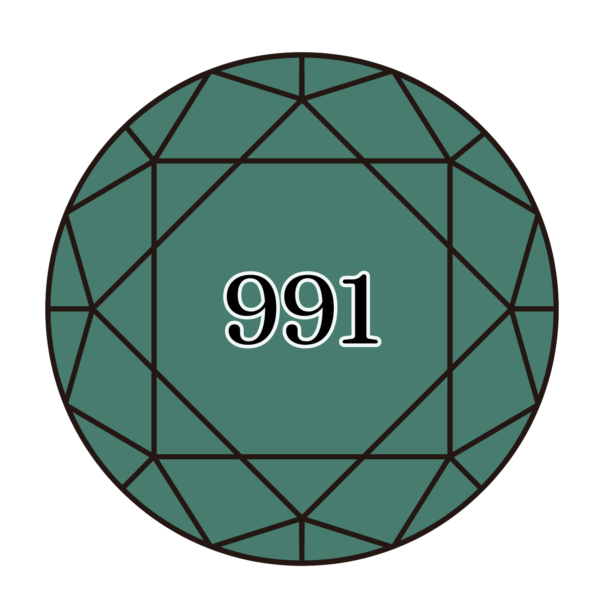 True North Diamond Art Round Diamond Drills 991 - Dark Aquamarine - Round Bulk Diamond Drills