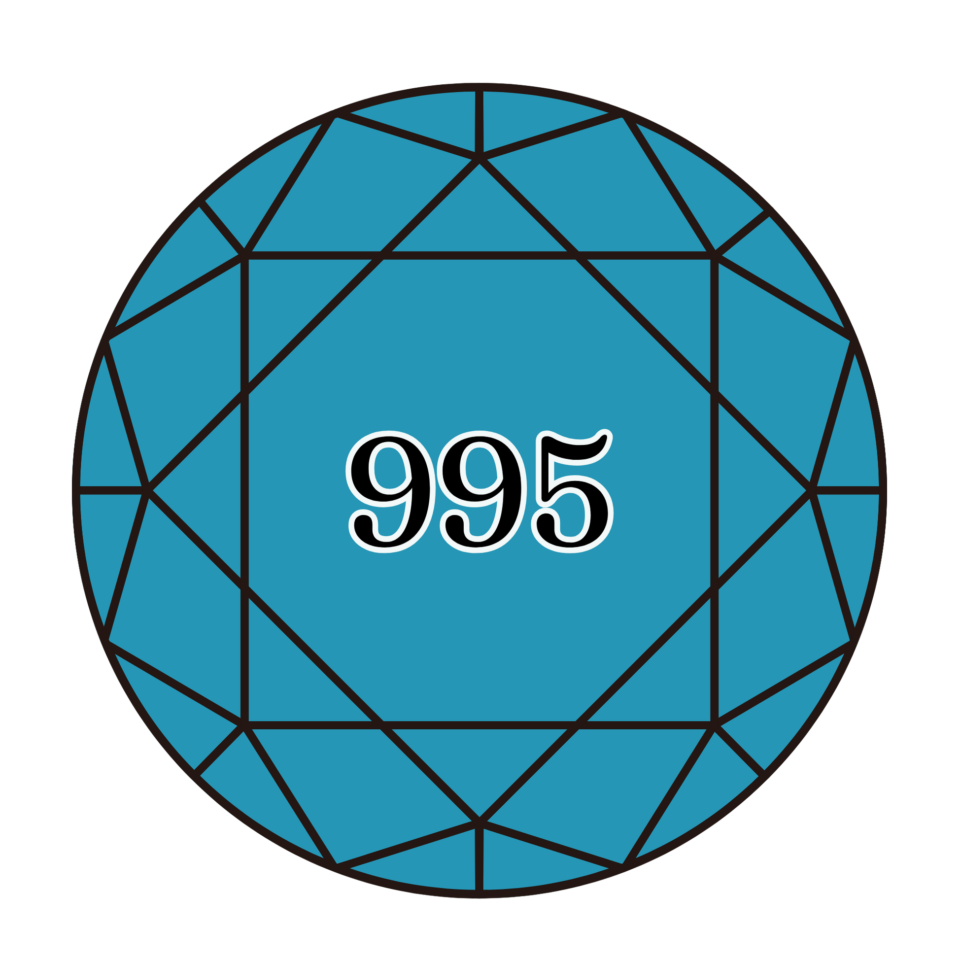 True North Diamond Art Round Diamond Drills 995 - Dark Electric Blue - Round Bulk Diamond Drills