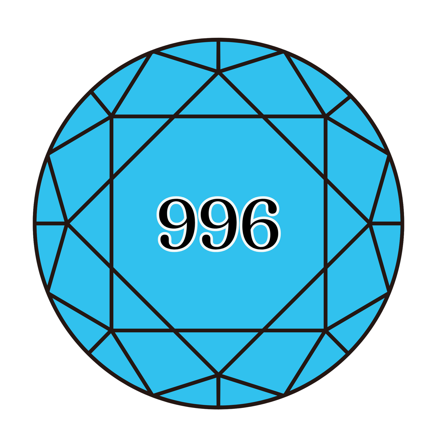 True North Diamond Art Round Diamond Drills 996 - Medium Electric Blue - Round Bulk Diamond Drills