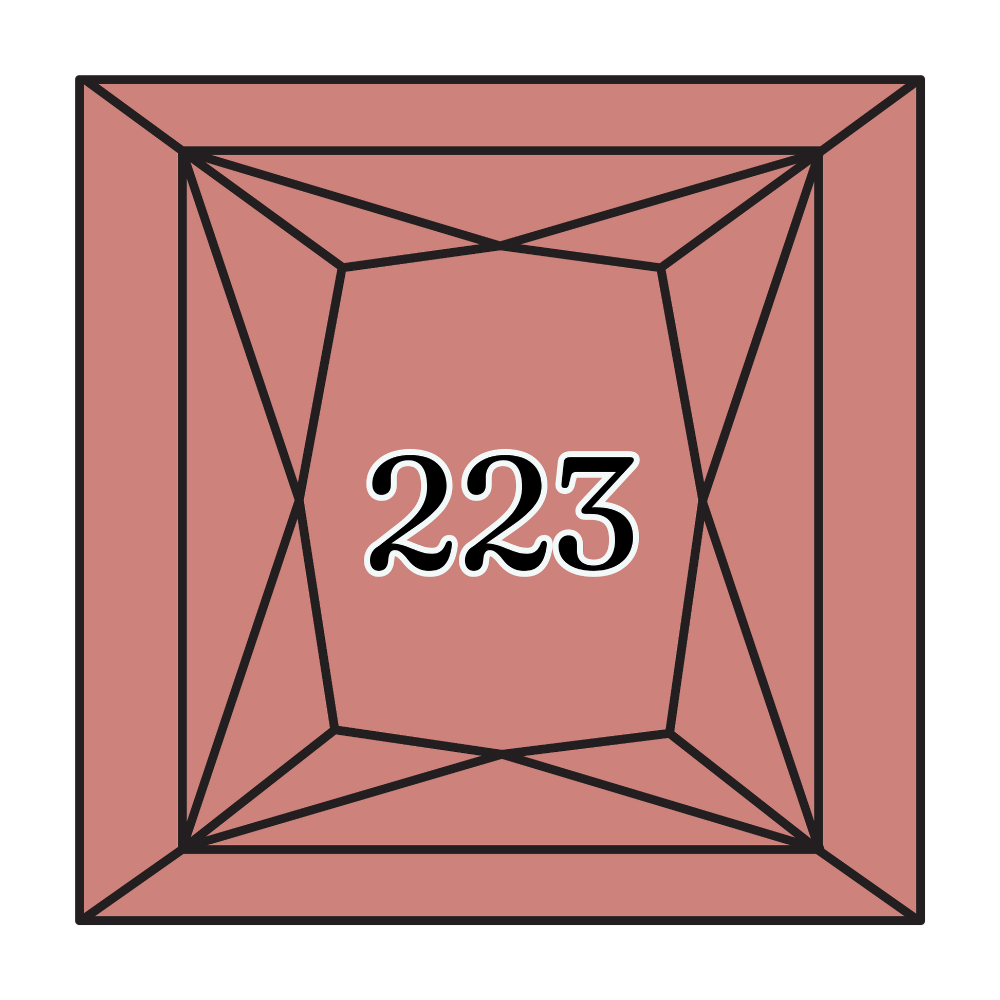 True North Diamond Art Square Diamond Drills 223 - Light Shell Pink - Square Bulk Diamond Drills