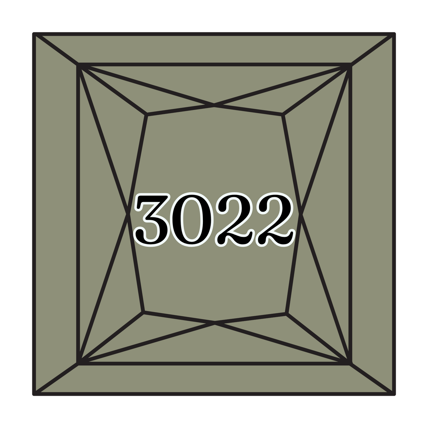 True North Diamond Art Square Diamond Drills 3022 - Medium Brown Grey - Square Bulk Diamond Drills