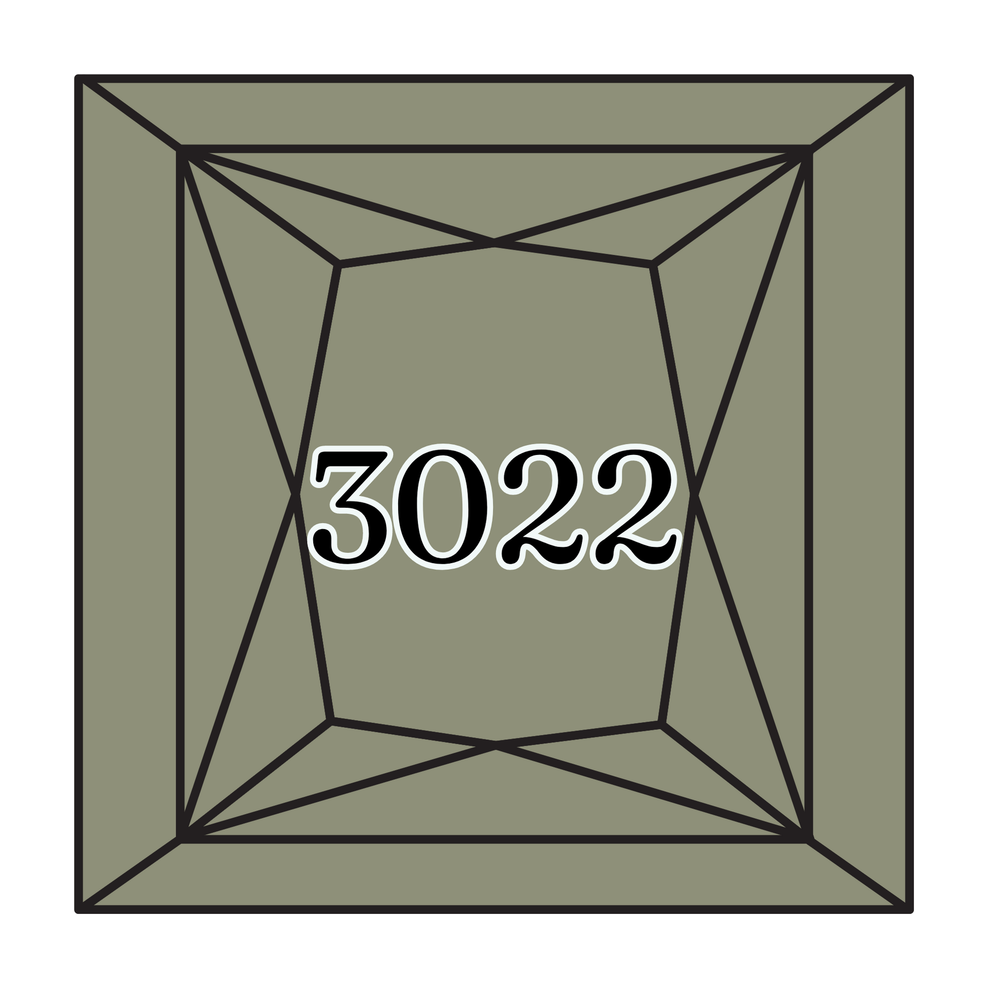 True North Diamond Art Square Diamond Drills 3022 - Medium Brown Grey - Square Bulk Diamond Drills