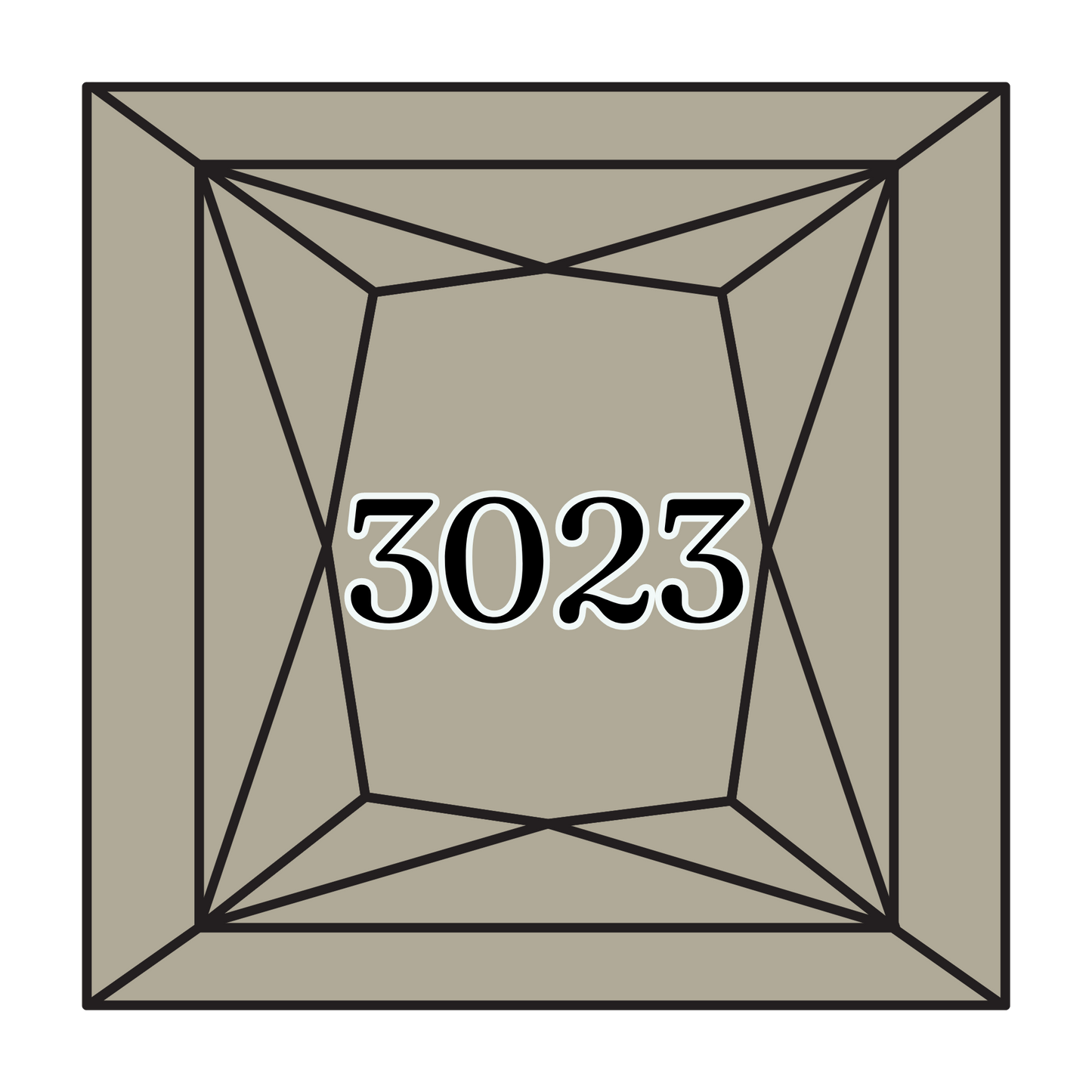 True North Diamond Art Square Diamond Drills 3023 - Light Brown Grey - Square Bulk Diamond Drills