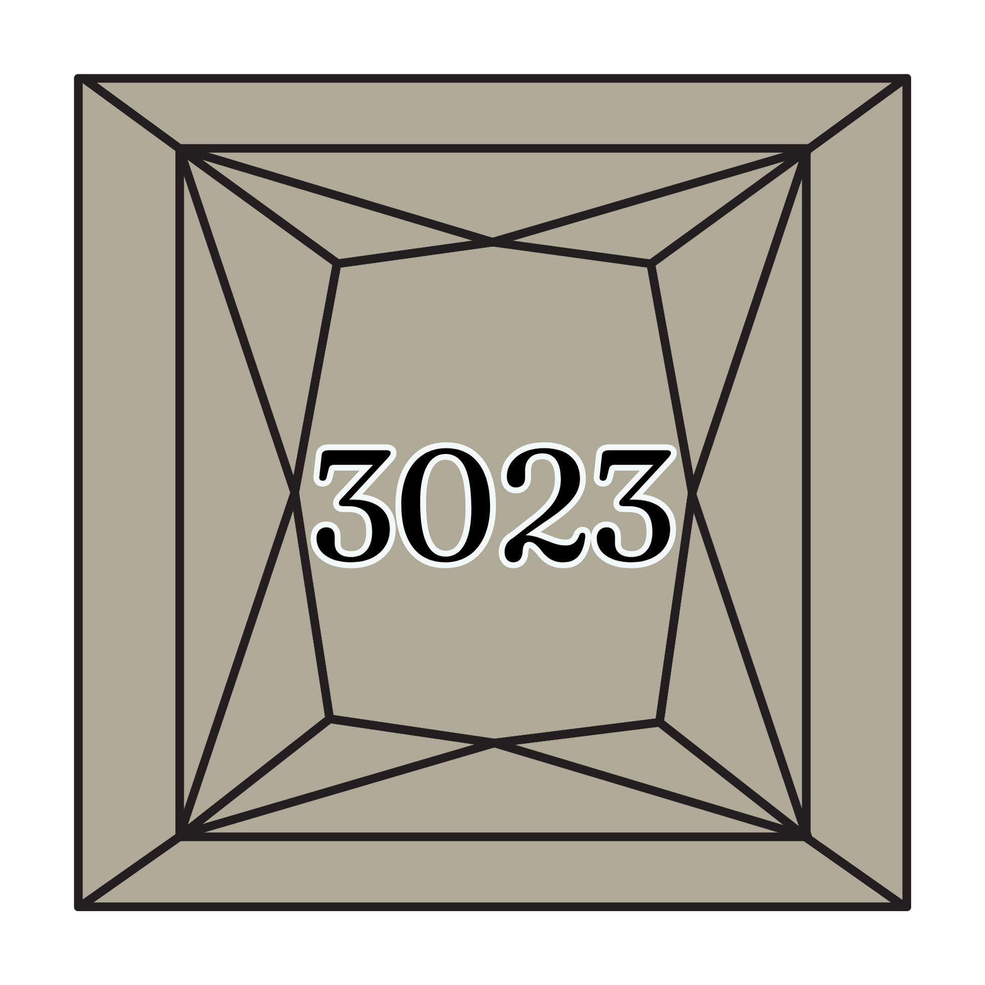 True North Diamond Art Square Diamond Drills 3023 - Light Brown Grey - Square Bulk Diamond Drills