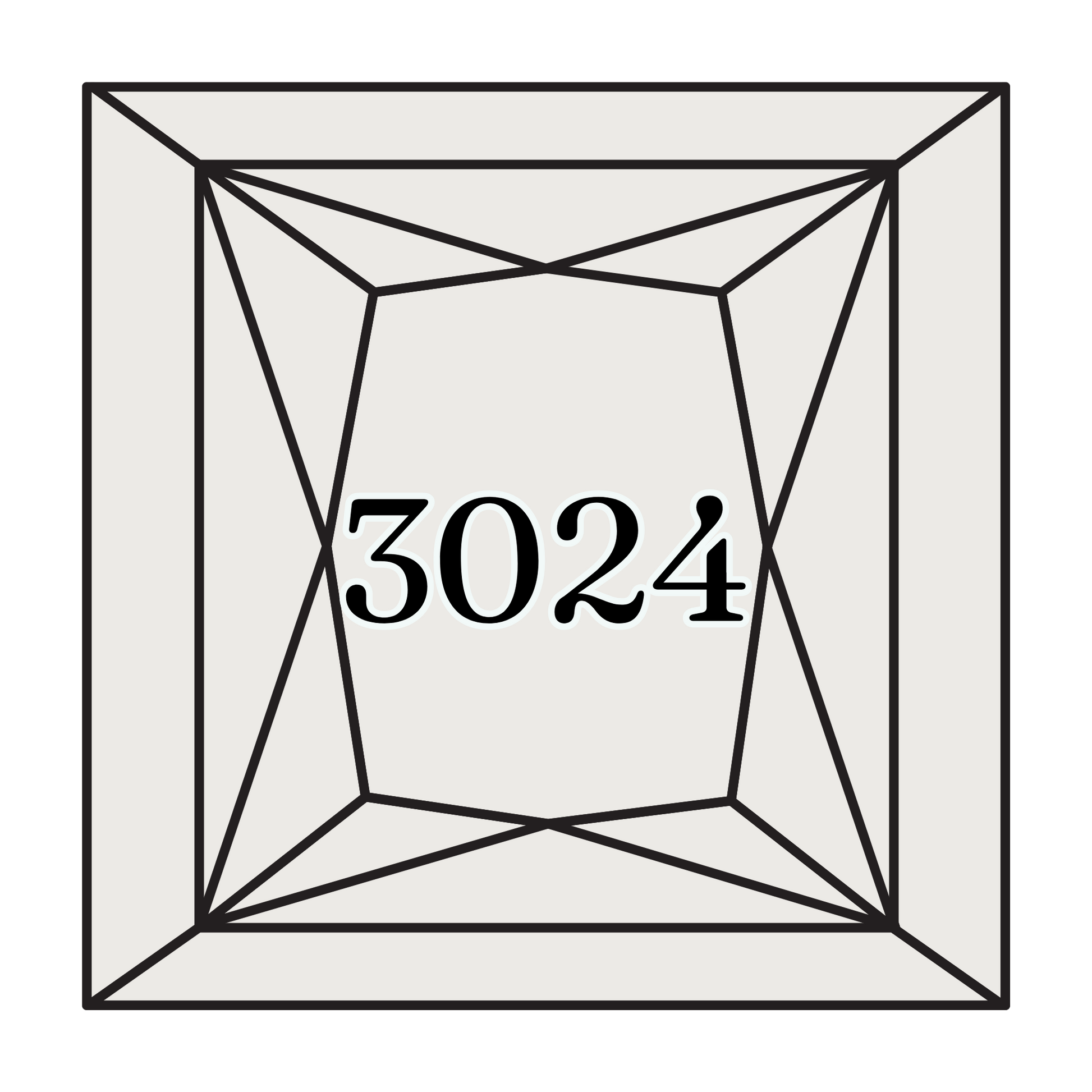 True North Diamond Art Square Diamond Drills 3024 - Very Light Brown Grey - Square Bulk Diamond Drills