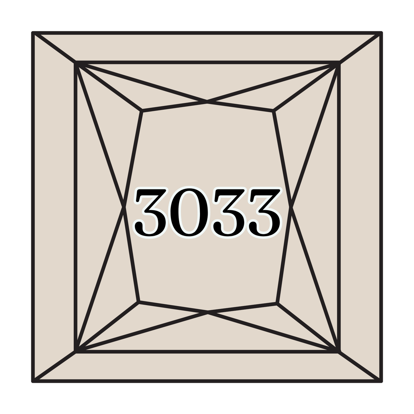 True North Diamond Art Square Diamond Drills 3033 - Very Light Mocha Brown - Square Bulk Diamond Drills